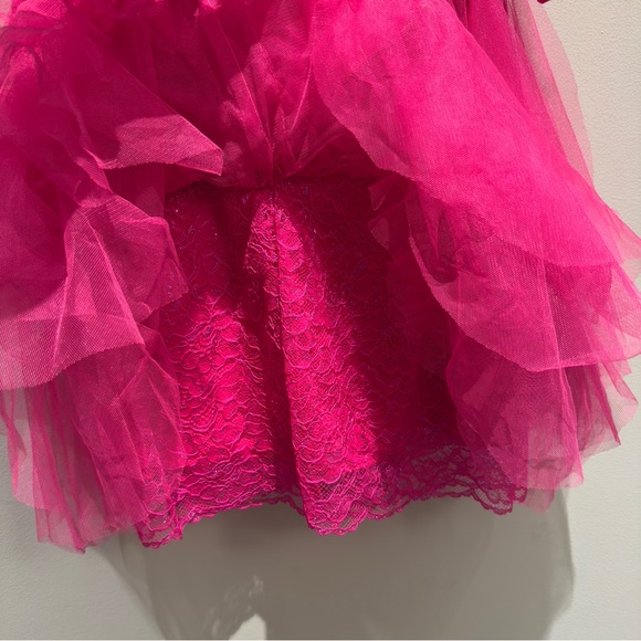 For Love & Lemons Rosario BarbieCore Hot Pink Mini Bustier Dress Women’s Size XS - Picture 7 of 11